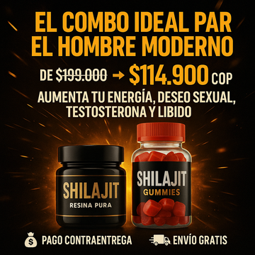 ⚡ Shilajit Puro del Himalaya + Shilajit Gummies GRATIS La combinación definitiva para energía, potencia y rendimiento diario.