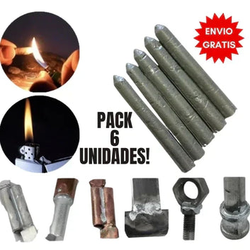 VARILLAS PARA SOLDADURA INSTANTANEA - PACK X 6 UNIDADES